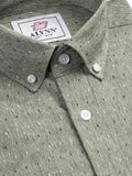 Mason Casual Untuckable Casual Fit Dress Shirt Green - Alynn