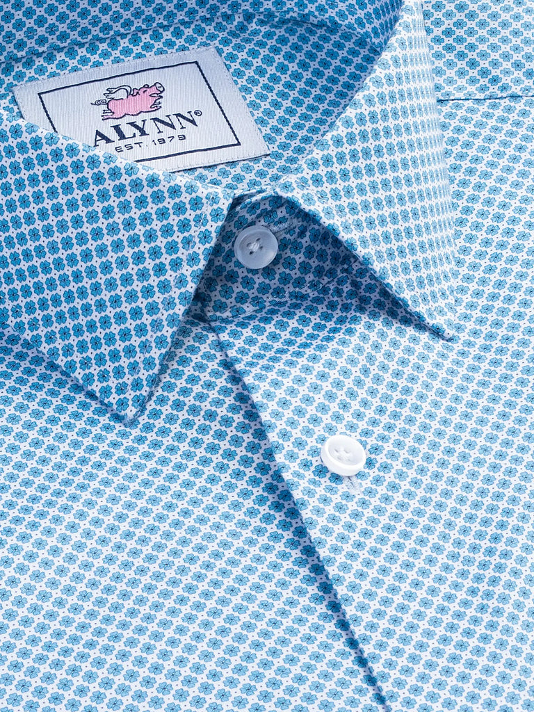 Porter Slim Fit Blue Dress Shirt By Alynn