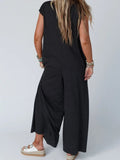 Scoop Neck Jumpsuit - Charcoal