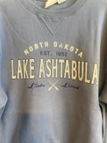 Lake Ashtabula Sanded Fleece Crew Sweatshirt (Cool River)
