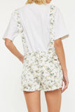 KanCan Rosie Floral Overall Shorts