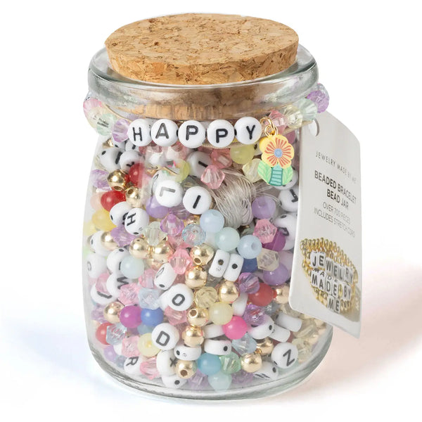 Bead Jar- Happy