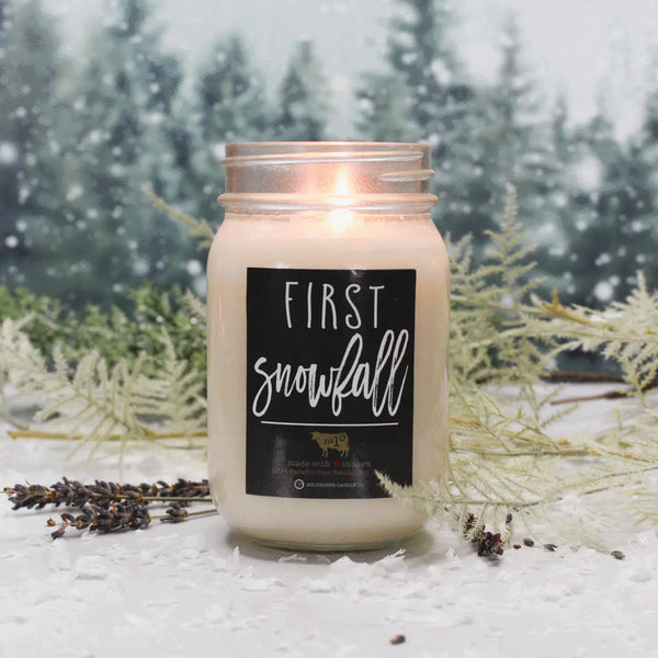 Milkhouse 13 oz. Jar Candle "First Snowfall"