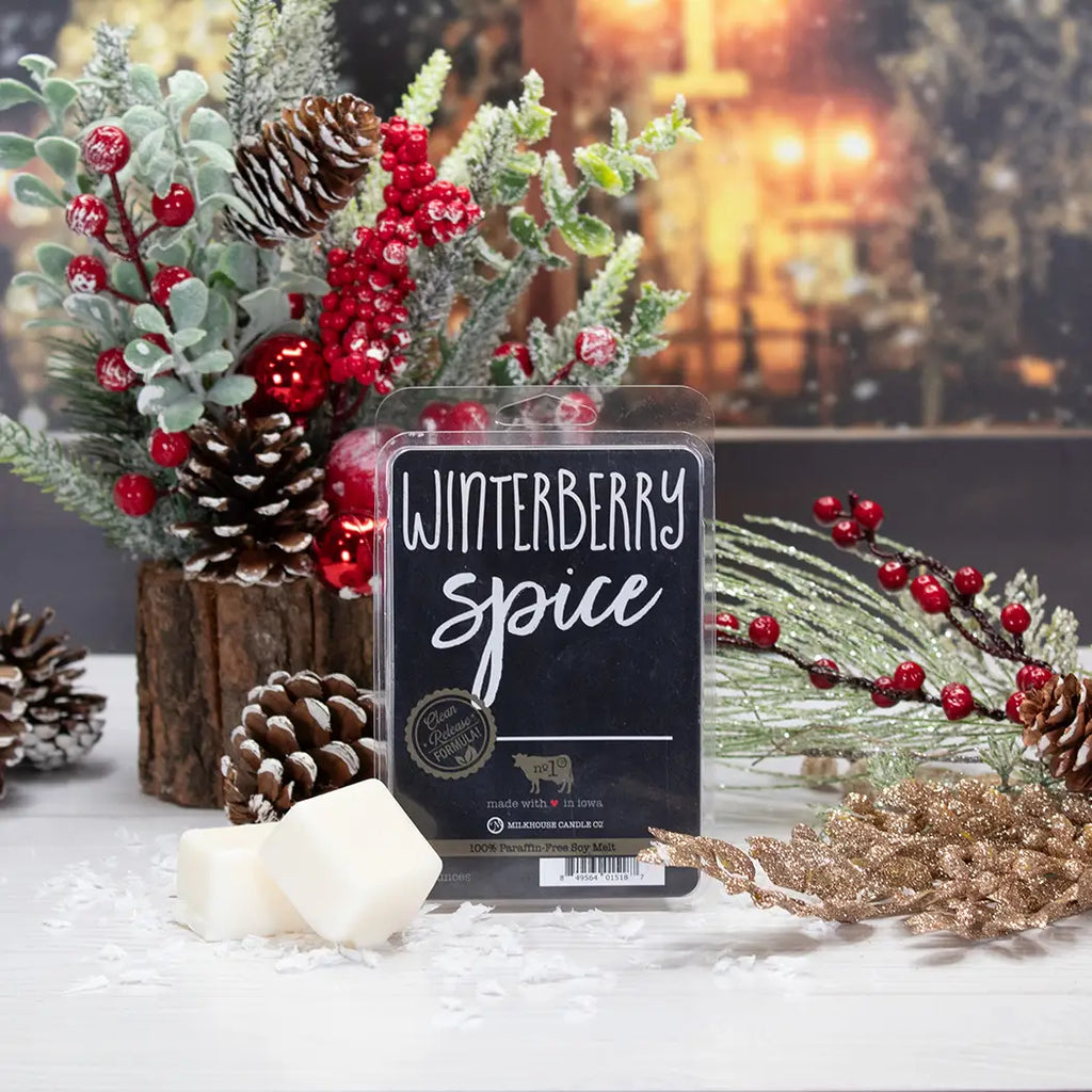 Milkhouse 5.5 oz. Soy Wax Melts "Winterberry Spice"