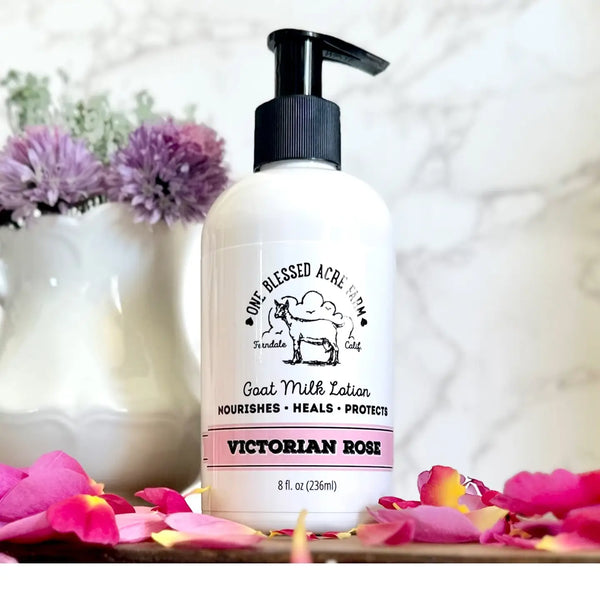 One Blessed Acre Farm "Victorian Rose" Goat Milk Lotion