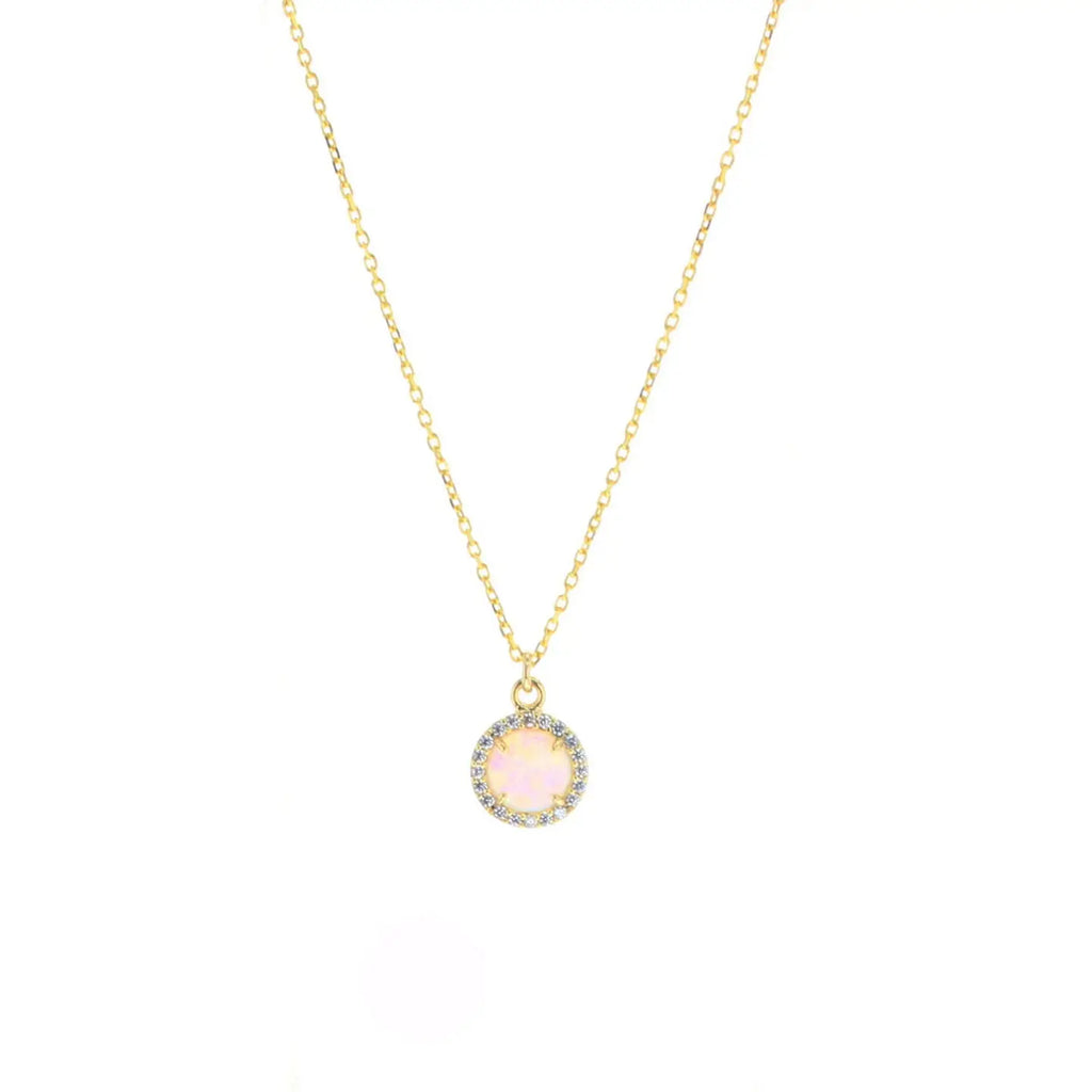 Lotus "Opala" Necklace- 14K Gold-Filled