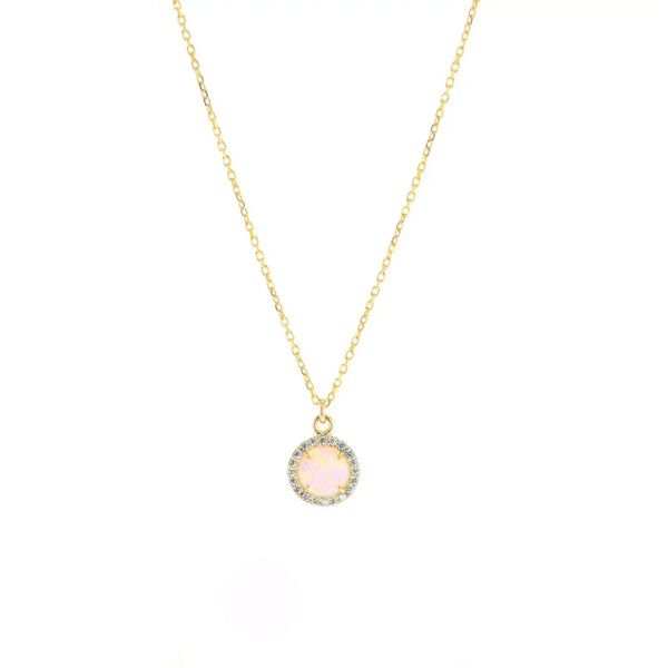 Lotus "Opala" Necklace- 14K Gold-Filled