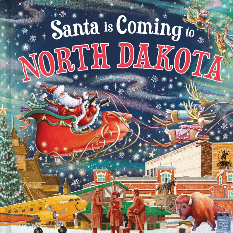 "Santa is Coming to North Dakota" Children's Book