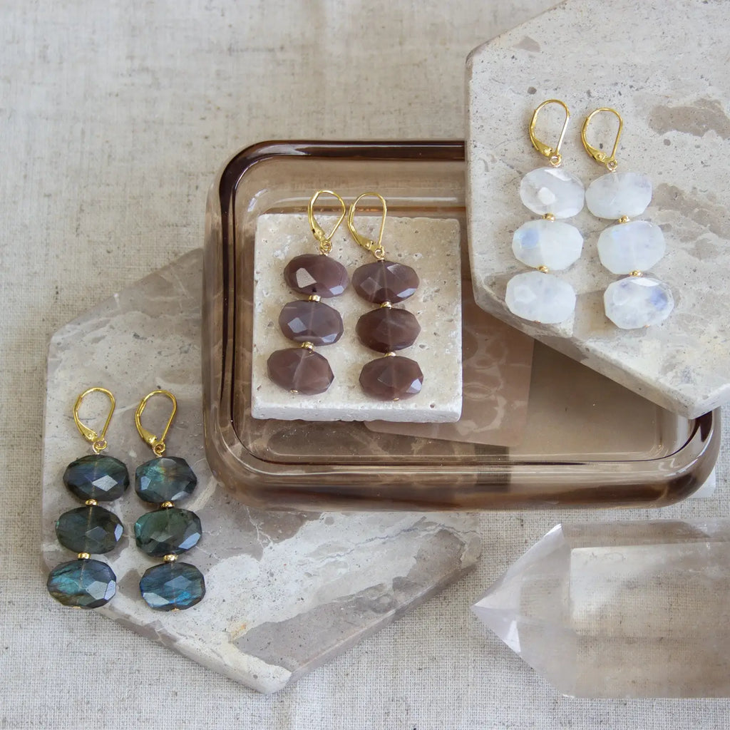 Lotus "Hazy" Earrings