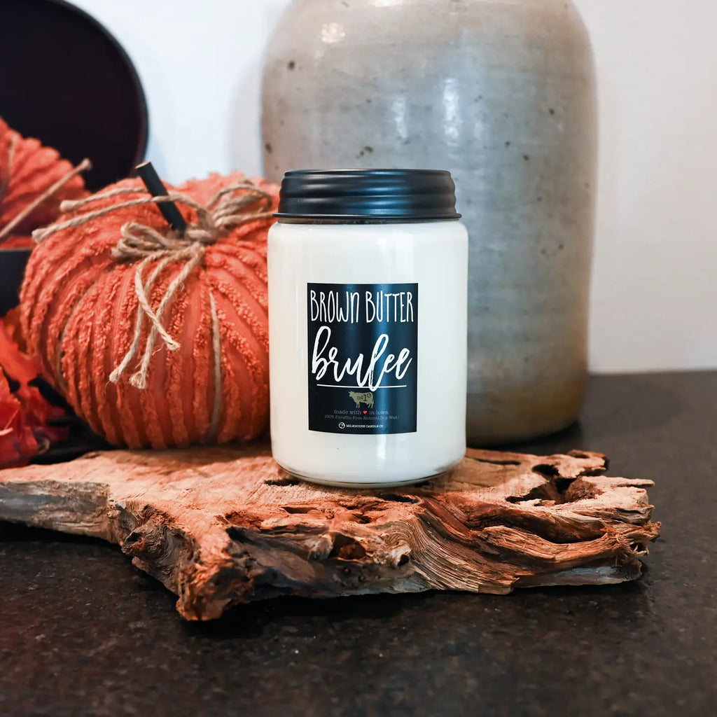 Milkhouse 26oz Farmhouse Jar Candle "Brown Butter Brulee"
