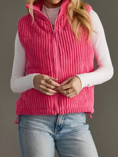 Pink Corduroy Vest
