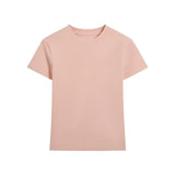 Fitted Cotton Blend Crewneck Tee