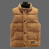 Men's Corduroy Camel Vest