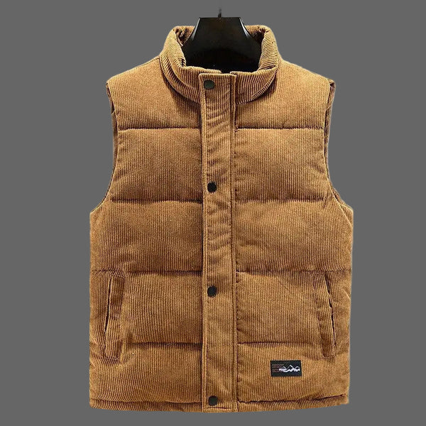 Men's Corduroy Camel Vest