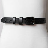 Leather Belt with Petal Design