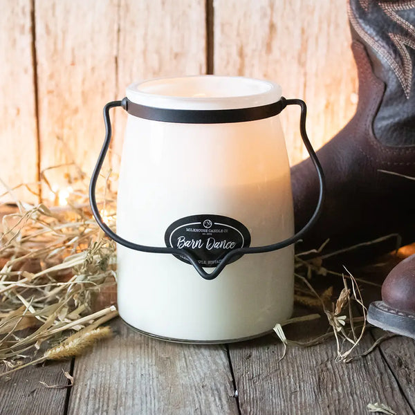 Milkhouse 22 oz Butter Jar Candle: Barn Dance