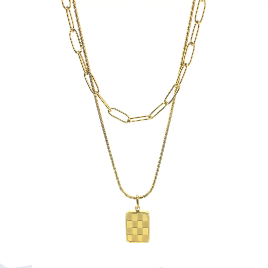 Lotus Waterproof "James" Layered Necklace