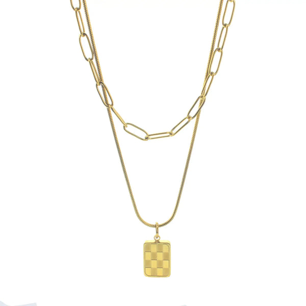 Lotus Waterproof "James" Layered Necklace