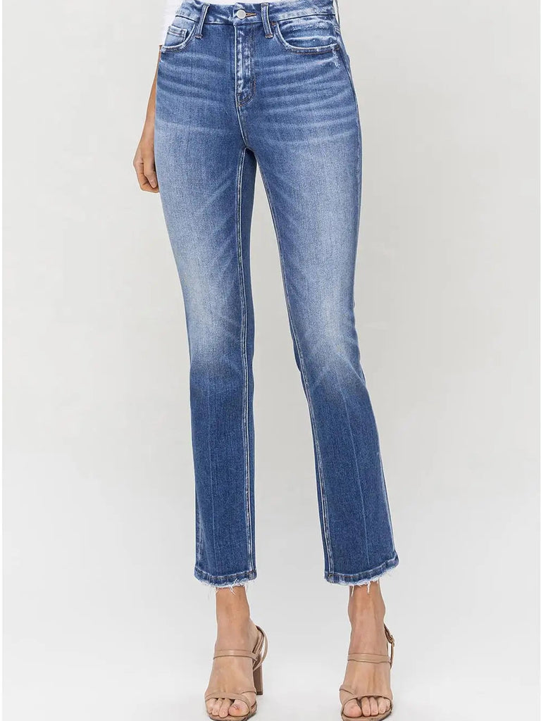 Flying Monkey- High Rise Slim Straight Jeans
