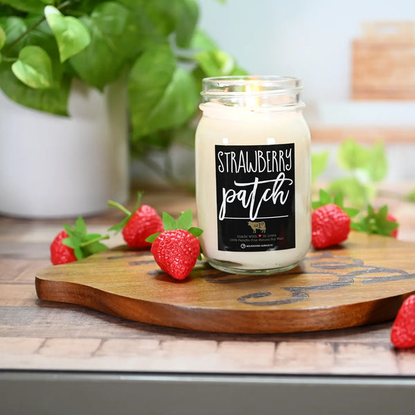 Milkhouse 13 oz Jar Candle "Strawberry Patch"