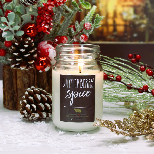 Milkhouse 13 oz. Jar Candle "Winterberry Spice"