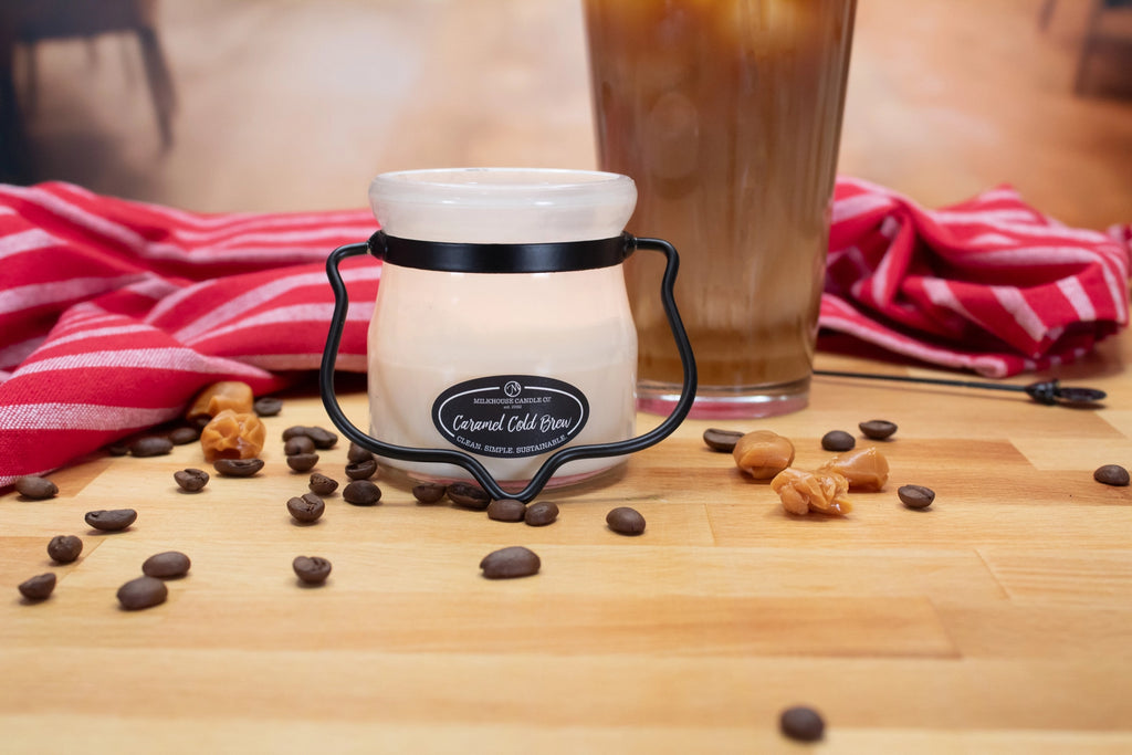 Milkhouse 5oz Cream Jar Candle "Caramel Cold Brew"