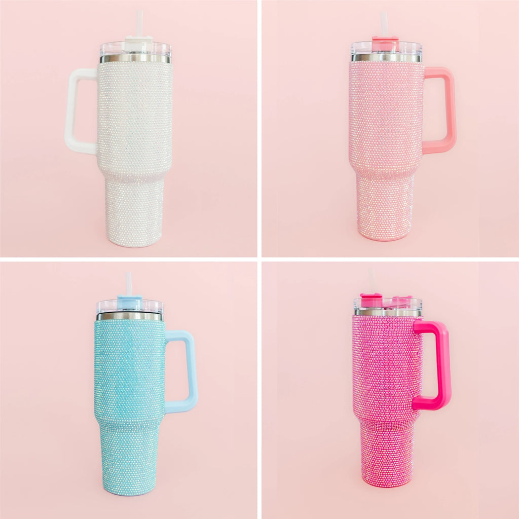 40oz Rhinestone Stainless Steel Tumbler