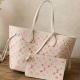 Pretty in Pink Upcycled LV Tote Bundle