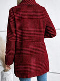 Lapel Wool Plaid Blazer