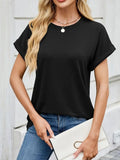 Women's Round Neck Loose Short Sleeve T-Shirt