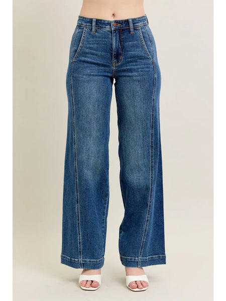Judy Blue High Waisted Trouser Wide Leg