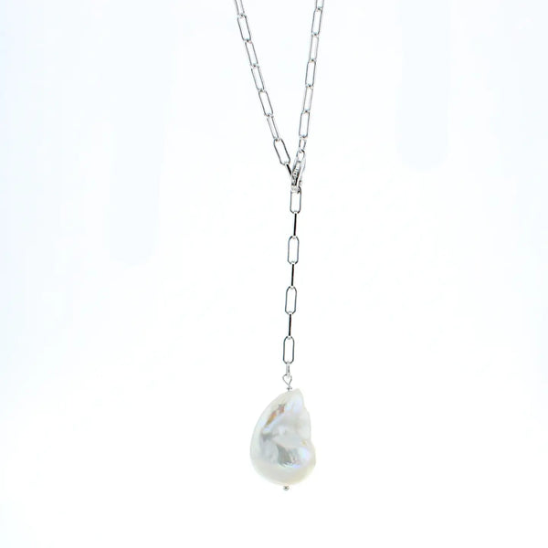 Lotus "Santorini" Necklace with Baroque Pearl