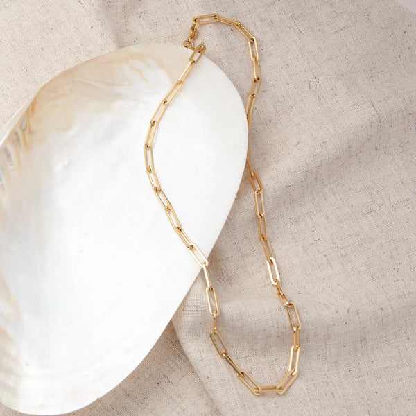 Lotus Foxy Chain- 18 inches- Gold Plated