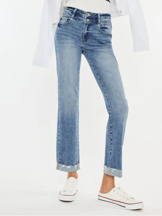 KanCan High Rise Slim Straight Jeans