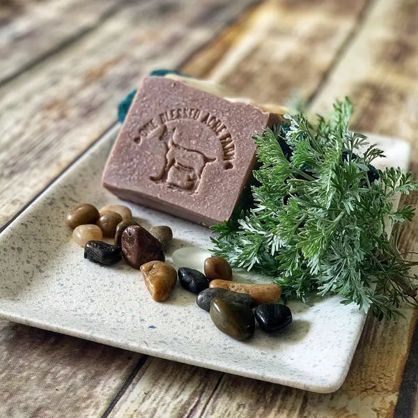 One Blessed Acre Farm- Goat Milk Bar Soap- "Ginger Fig"
