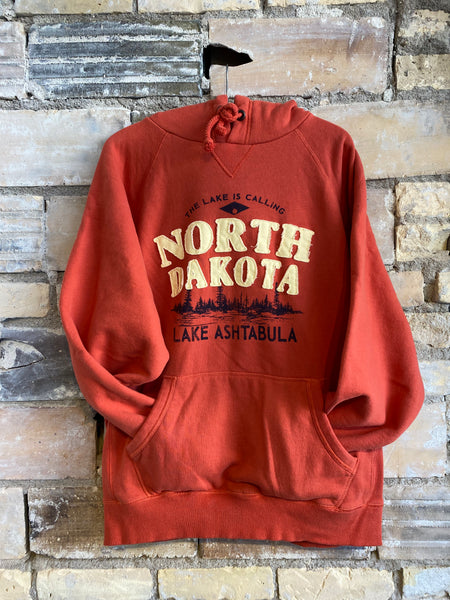 Lake Ashtabula, North Dakota Fleece Hoodie (Flame)