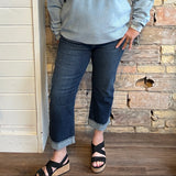 KanCan High Rise Cropped Straight Denim