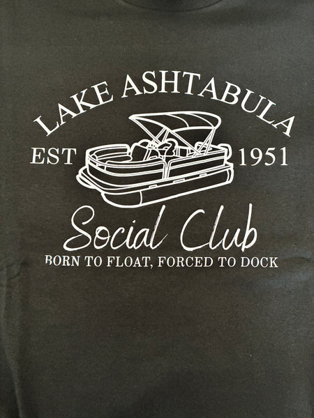 Lake Ashtabula Social Club T-Shirt- Black