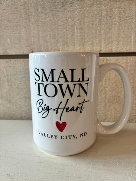 "Small Town Big Heart- Valley City, ND" Mug