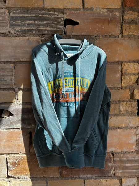 Lake Ashtabula Burnout Wash Fleece Hoodie (Glacier)