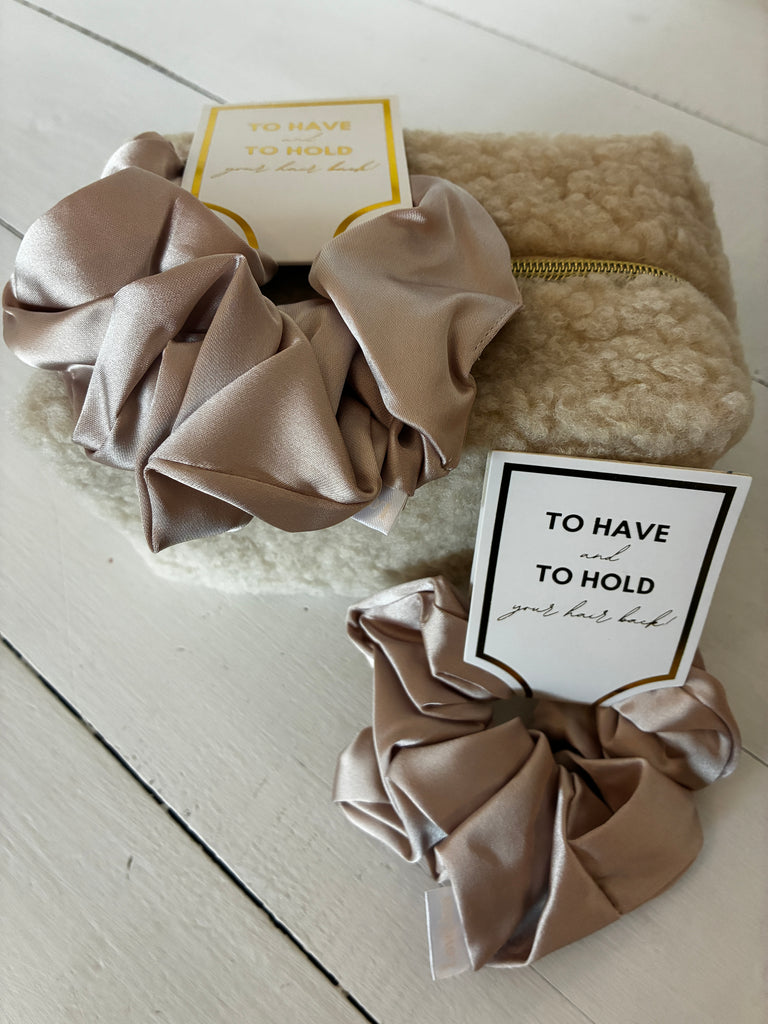 Large Silky Satin Hair Scrunchie