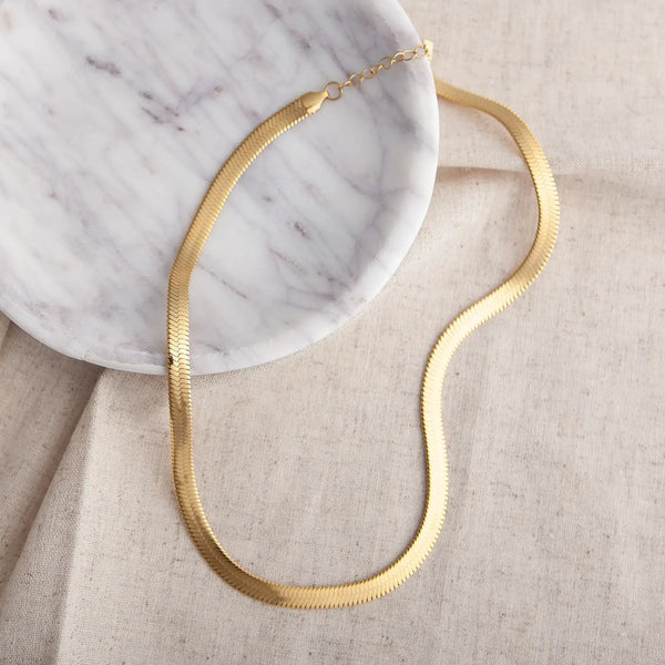 Lotus "Avery" Gold Necklace