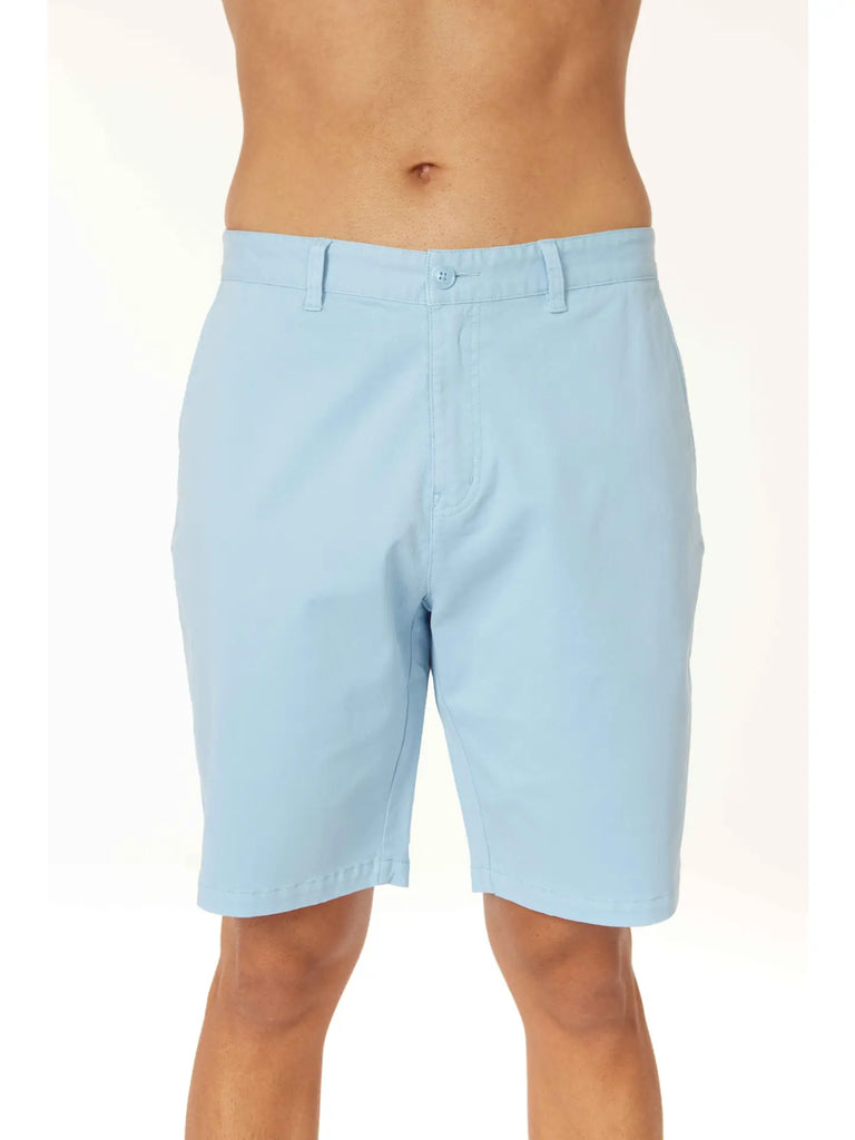 Men's Twill Stretch 4-Pocket Chino Shorts in Blue