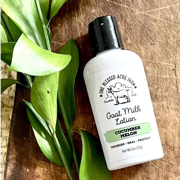 One Blessed Acre Farm- Goat Milk Lotion- Cucumber Melon 2 oz