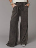 Robin Wide Leg Pant in Charcoal