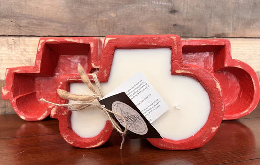 Rush River Rustic Red Tractor Candle