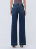 Flying Monkey High Rise Trouser Hem Wide Leg Jeans