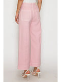Artemis Tummy Control Ultra High Rise Crop Wide Jeans (Pink)