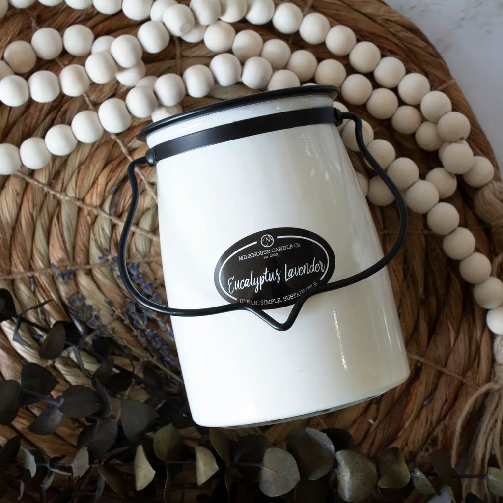 Milkhouse 22 oz Butter Jar Candle: Eucalyptus Lavender