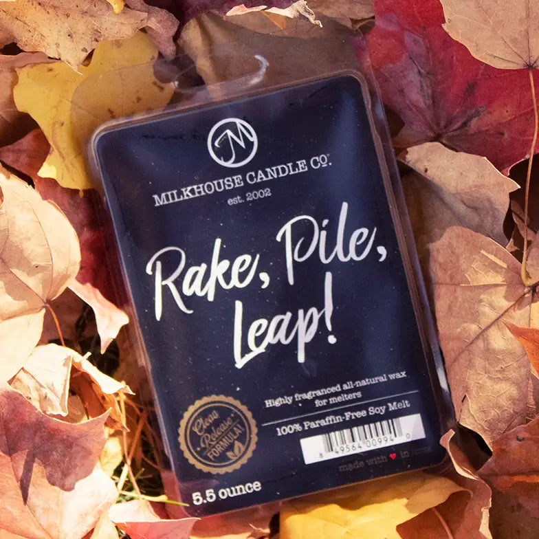 Milkhouse 5.5 oz. Soy Wax Melts "Rake, Pile, Leap!"